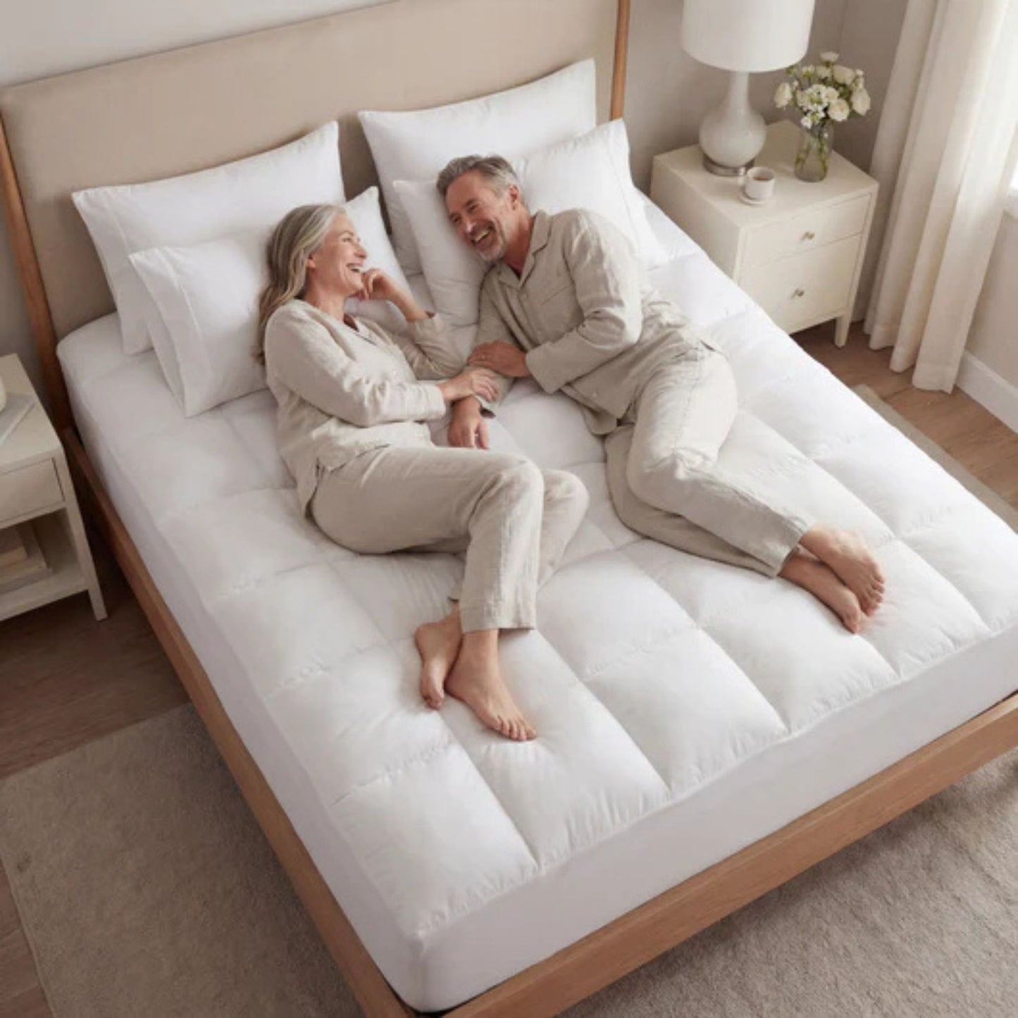 Surmatelas Luxury Matelassé Ultra-Épais 1000GSM – Doux, Respirant & Moelleux