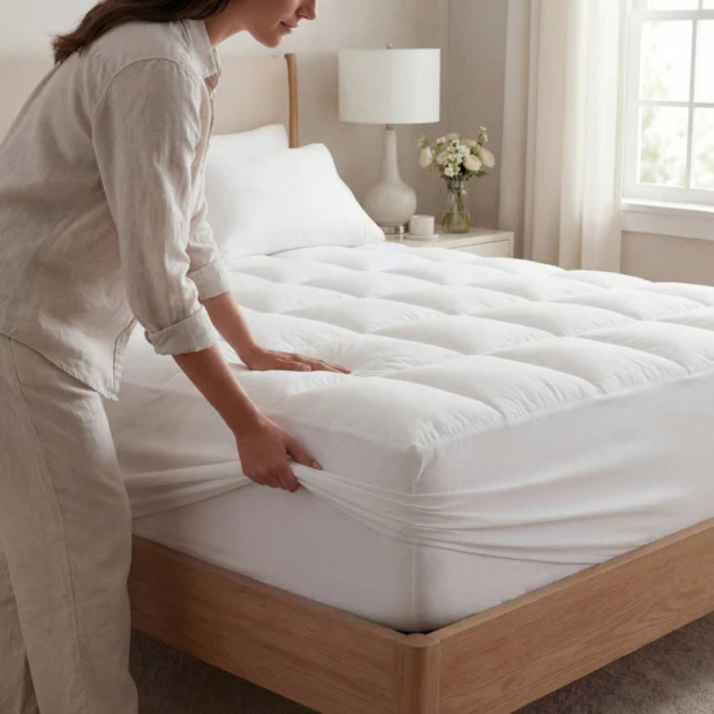 Surmatelas Luxury Matelassé Ultra-Épais 1000GSM – Doux, Respirant & Moelleux