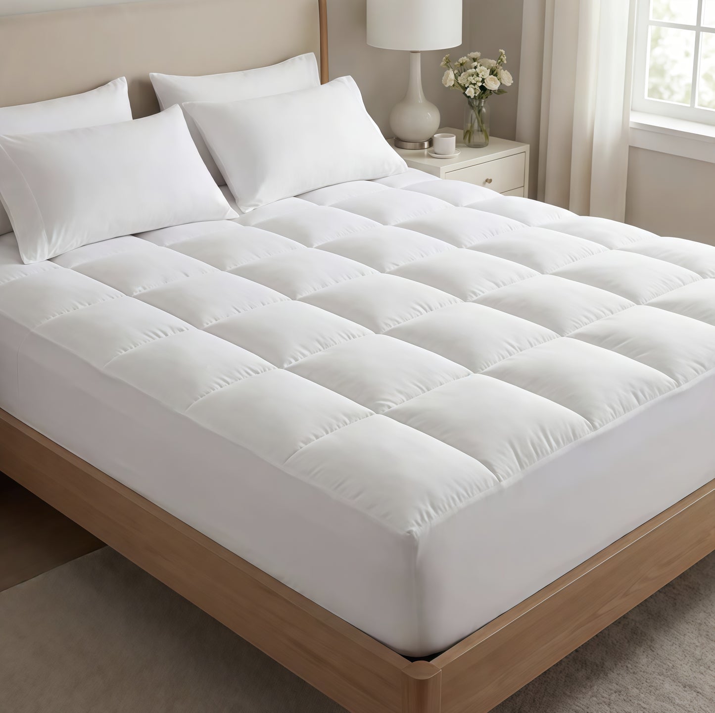 Surmatelas Luxury Matelassé Ultra-Épais 1000GSM – Doux, Respirant & Moelleux